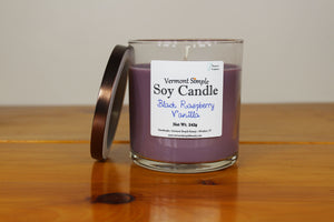 Black Raspberry Vanilla All Natural Soy Candle Vermont Simple Beauty
