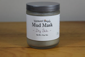 All Natural Mud Mask Dry Skin Vermont Simple Beauty